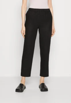 Anna Field Linen Mix - Pantalon Classique - Black