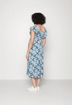 Midi V Flared Dress Witrh Ruffle Sleevees - Robe En Jersey - Dark Blue/Blue -Anna Field 0339ed7db2dd4cfaab1930f7c9a6582f scaled