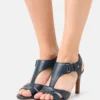 Anna Field Leather - Sandales À Talons Hauts - Dark Blue