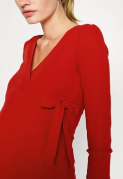 Wrapped Dress - Robe En Jersey - Red 4 Wrapped Dress - Robe En Jersey - Red -Anna Field 066f9993f0074d3c9f032292c544eefa scaled