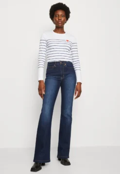 Anna Field T-Shirt À Manches Longues - White/Dark Blue 3 Anna Field T-Shirt À Manches Longues - White/Dark Blue -Anna Field 0939beae29d44c2999d3522706444361 scaled