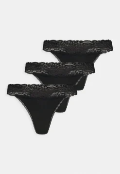 Anna Field 3 Pack Lace Trim Thong - String - Black 3 Anna Field 3 Pack Lace Trim Thong - String - Black -Anna Field 13815b0c5eb74aefa009a72fbc0b00d7 scaled
