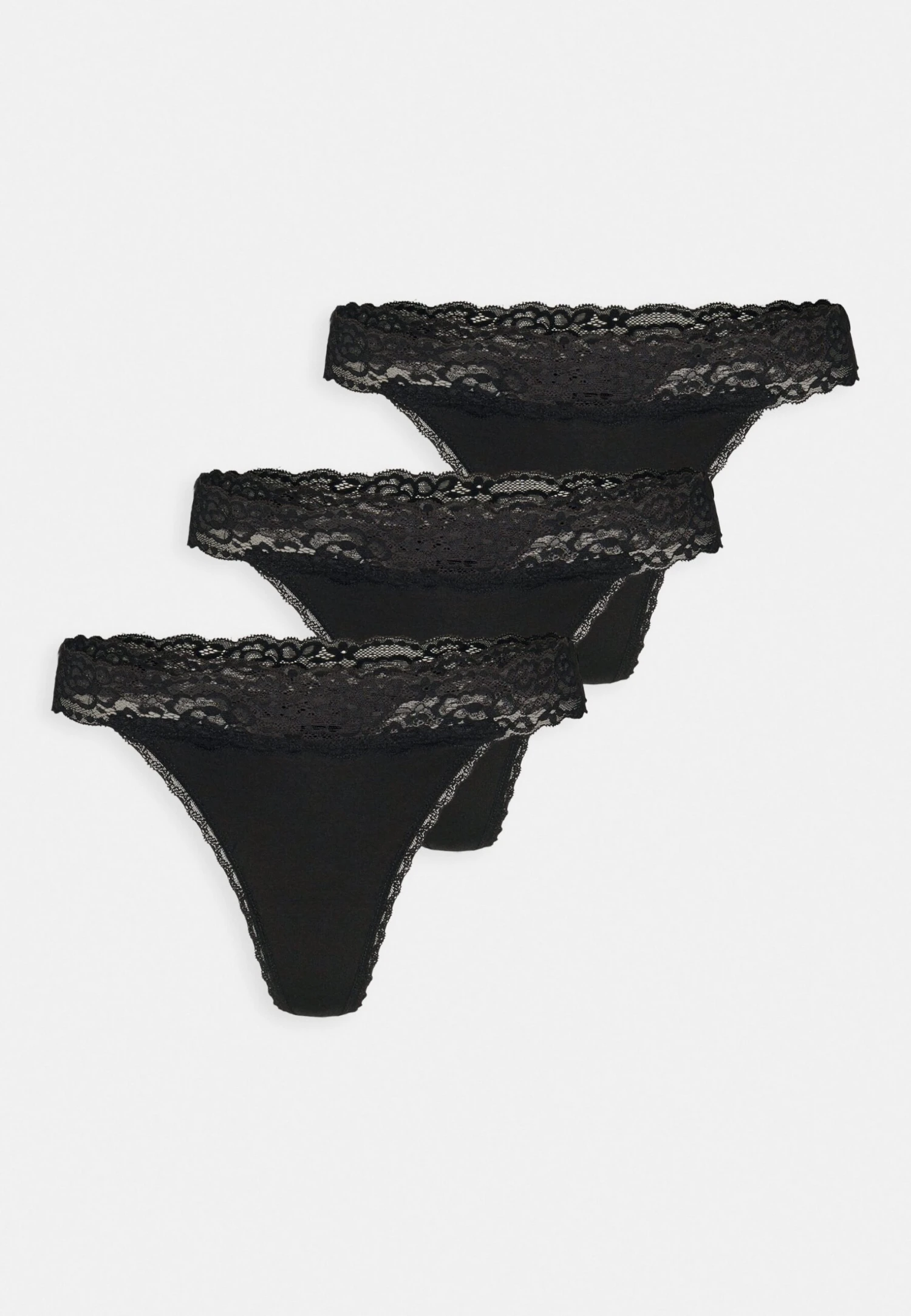 3 Pack Lace Trim Thong - String - Black Anna Field 3 Pack Lace Trim Thong - String - Black -Anna Field 13815b0c5eb74aefa009a72fbc0b00d7 scaled