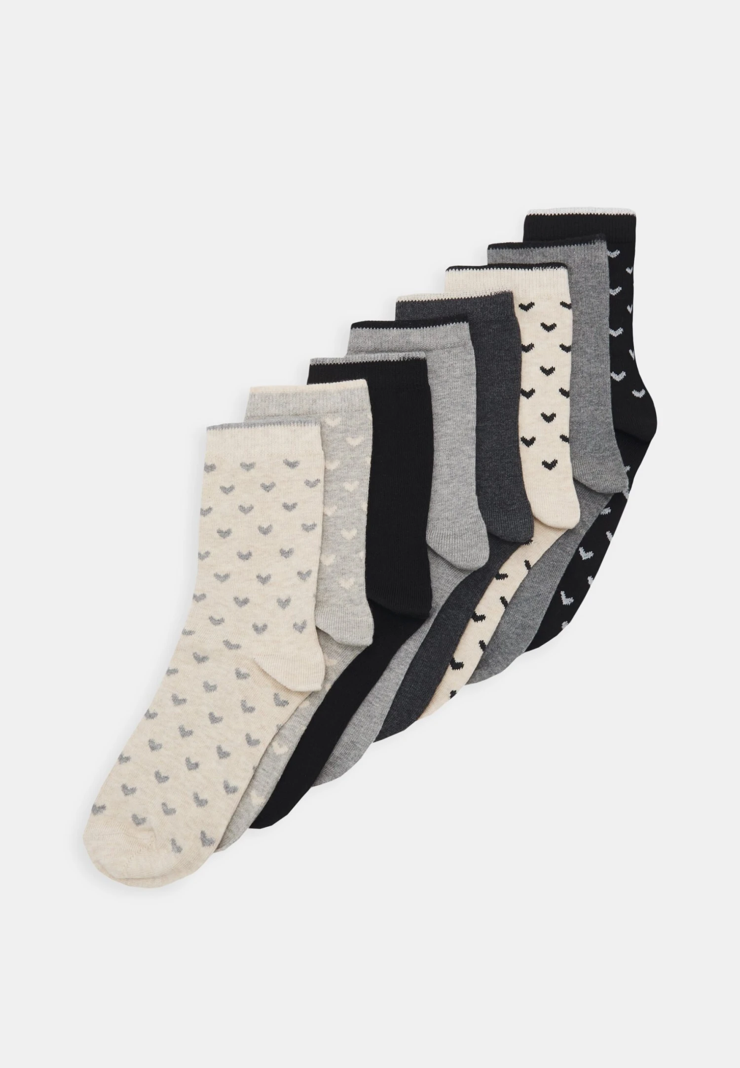 Heart Ankle 8 Pack - Chaussettes - Black/Grey Anna Field Heart Ankle 8 Pack - Chaussettes - Black/Grey -Anna Field 168705eb05194875a2a9231e92363d31 scaled