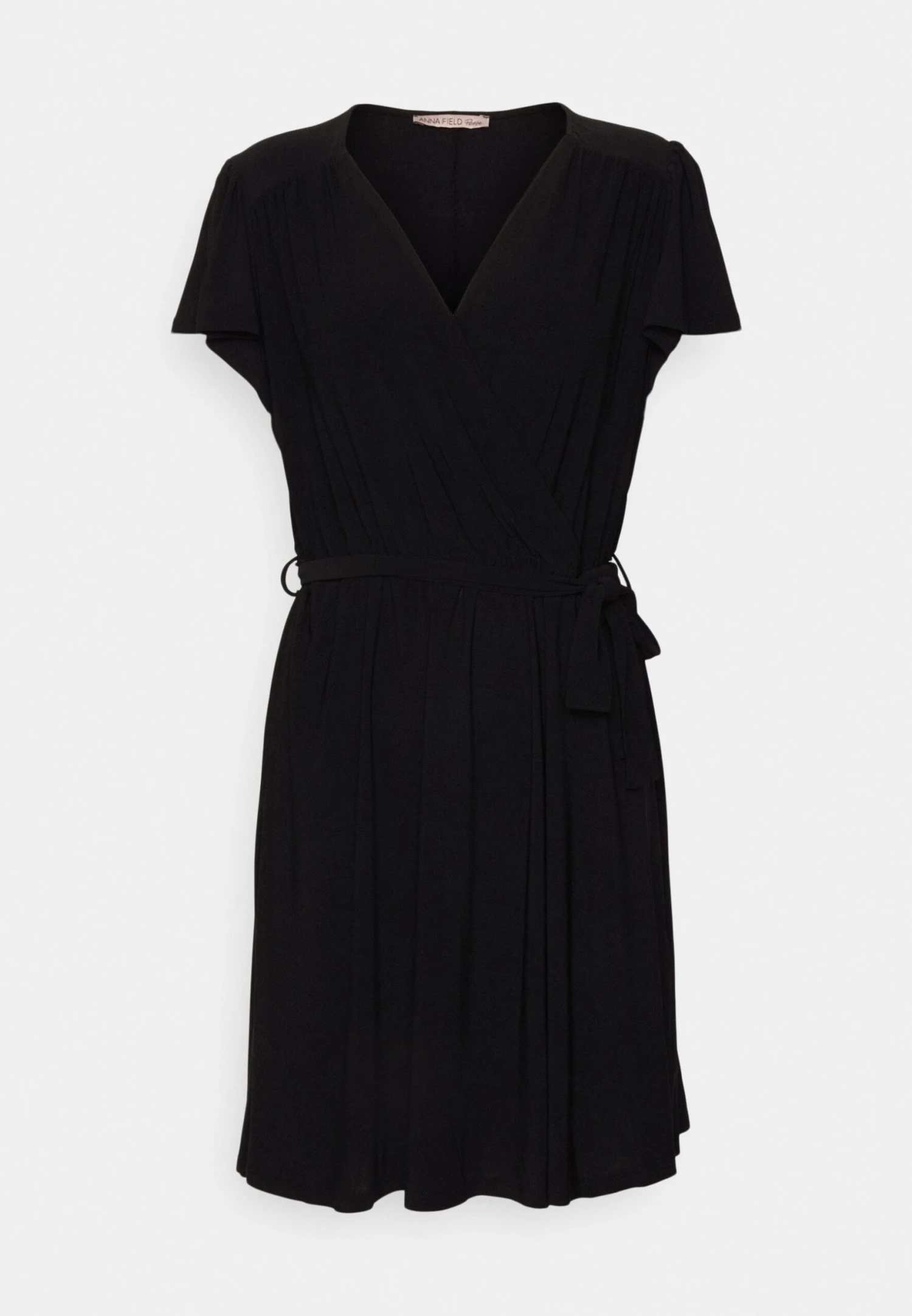 Frilled Cap Sleeves Flared Dress - Robe En Jersey - Black Frilled Cap Sleeves Flared Dress - Robe En Jersey - Black -Anna Field 362bbdf9d64744cfa0f85eb27c00e199 scaled