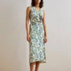 Anna Field Woven Wrap Dress - Robe De Jour - Multi/Green