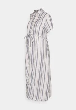 Robe Chemise - White/ Blue