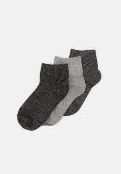 Anna Field Lurex Socks 3 Pack - Chaussettes - Grey/Black