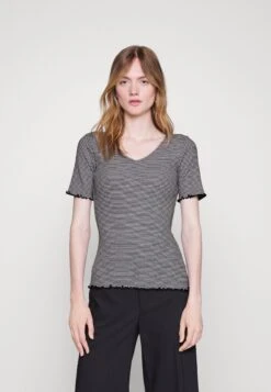 Anna Field T-Shirt Imprimé - White/Black