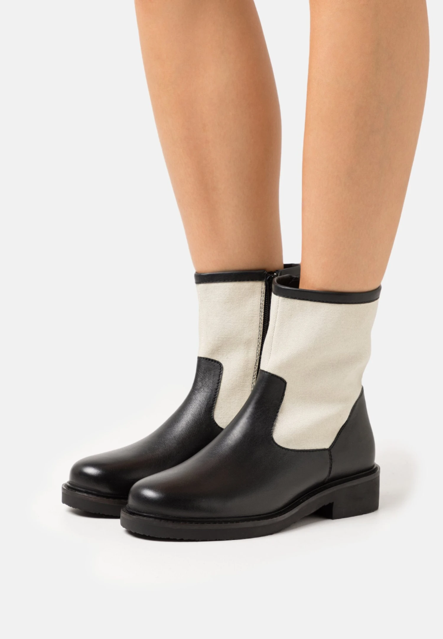 Leather - Bottines - Black/Beige Anna Field Leather - Bottines - Black/Beige -Anna Field 423f30261c18433cb4a1fb91926b83db scaled