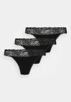 Anna Field 3Pp Margaret Cotton & Lace Thong - String - Black 3 Anna Field 3Pp Margaret Cotton & Lace Thong - String - Black -Anna Field 4897e76adea44abf9e99888d6c2e8974 scaled