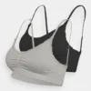 Anna Field Maternity Seamless Bra 2 Pack - Brassière - Grey/Black