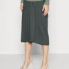 Maternity Basic Midi Skirt - Jupe Crayon - Light Green