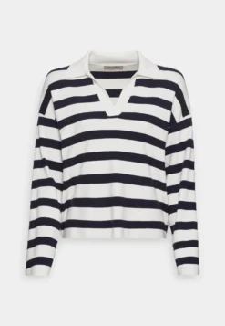 Anna Field Pullover - Off-White/Dark Blue