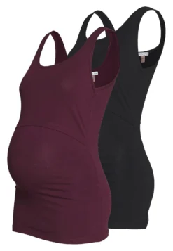 Nursing 2 Pack - Top - Débardeur - Bordeaux/Black -Anna Field 67eeb7dbcef342dbac5172d2e50d5ffe scaled