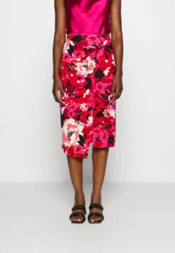 Anna Field Front Knot Midi Skirt - Jupe Crayon - Pink