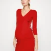 Wrapped Dress - Robe En Jersey - Red