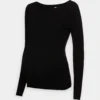 Nursing Overlap - Pullover - Black