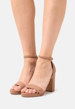 Anna Field Sandales À Talons Hauts - Cognac