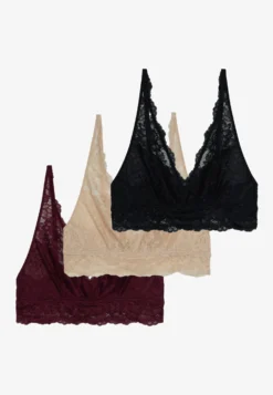 Anna Field 3 Pack - Brassière - Black/Beige/Dark Red -Anna Field 938aa42549cf49f2814d4d05d6c7bc9f scaled