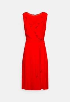 Anna Field Volant Midi Dress - Robe De Jour - Red