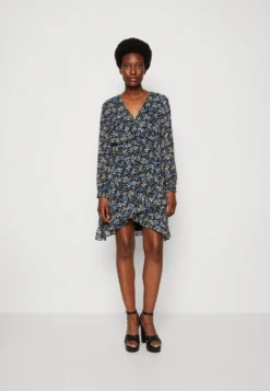 Anna Field Robe De Jour - Black/Multi Coloured