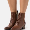 Anna Field Bottines À Lacets - Cognac