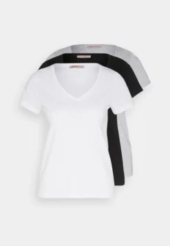 Anna Field 3 Pack - T-Shirt Basique - Black/White/Mottled Light Grey -Anna Field d2e446865b454a8bb8bb40608a715698 scaled