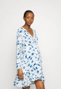 Robe En Jersey - Light Blue/Blue/White